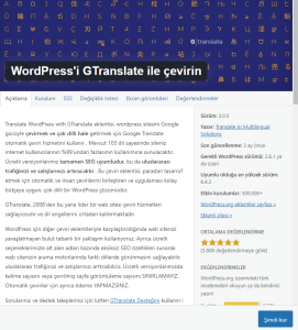 WordPress Popüler Çeviri Eklentileri