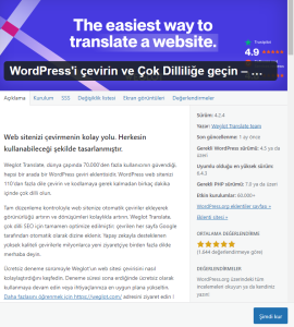 WordPress Popüler Çeviri Eklentileri